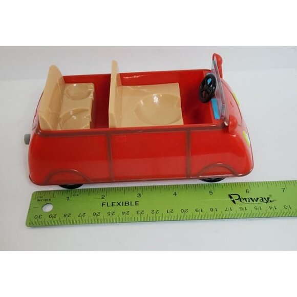 Peppa Pig Red Family Car Small Push Along Vehicle Jazwares 2003 ABD Entertainmen - Picture 7 of 7